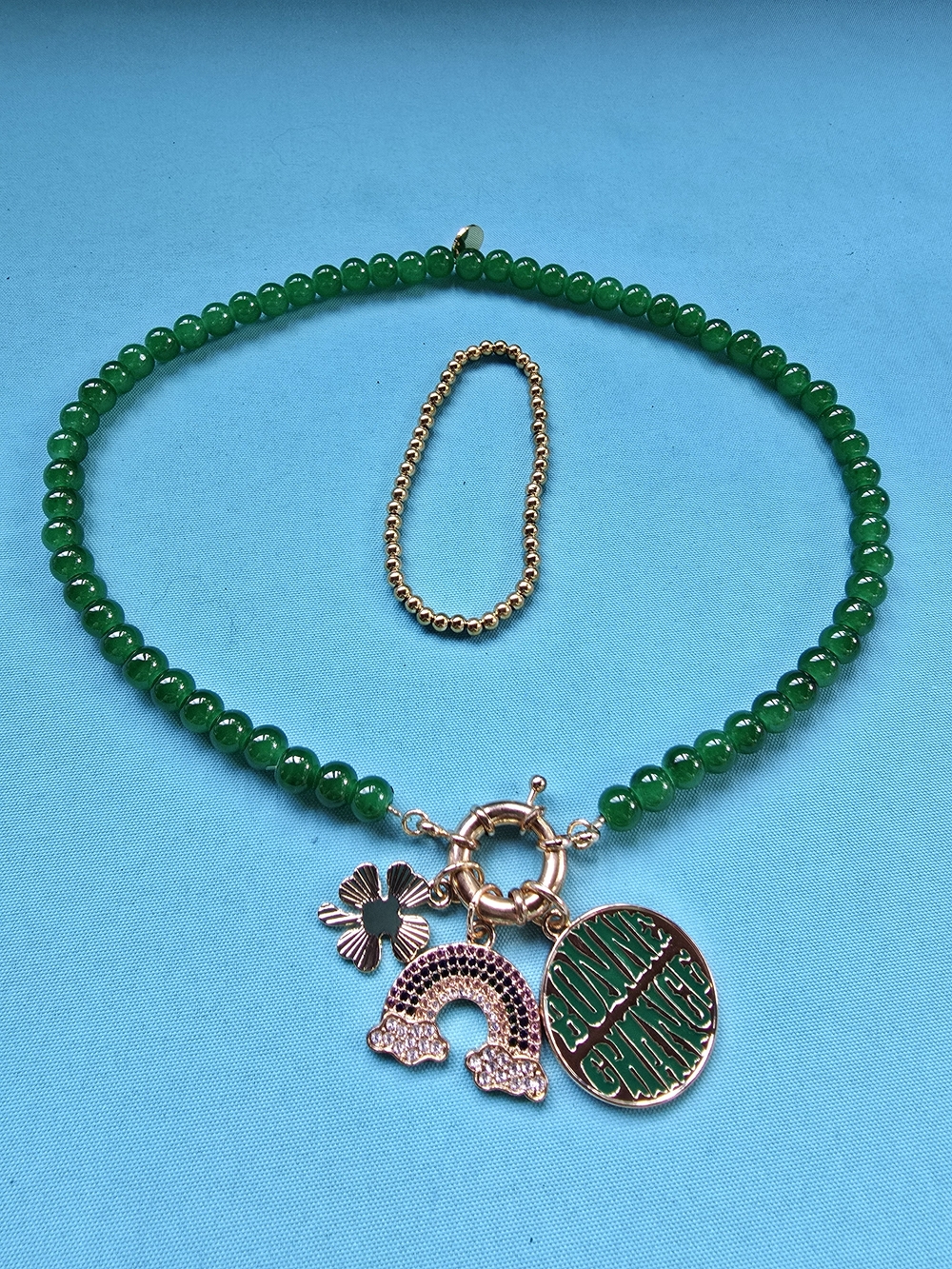 Plunder Charm Necklace & Stretch Bracelet Set